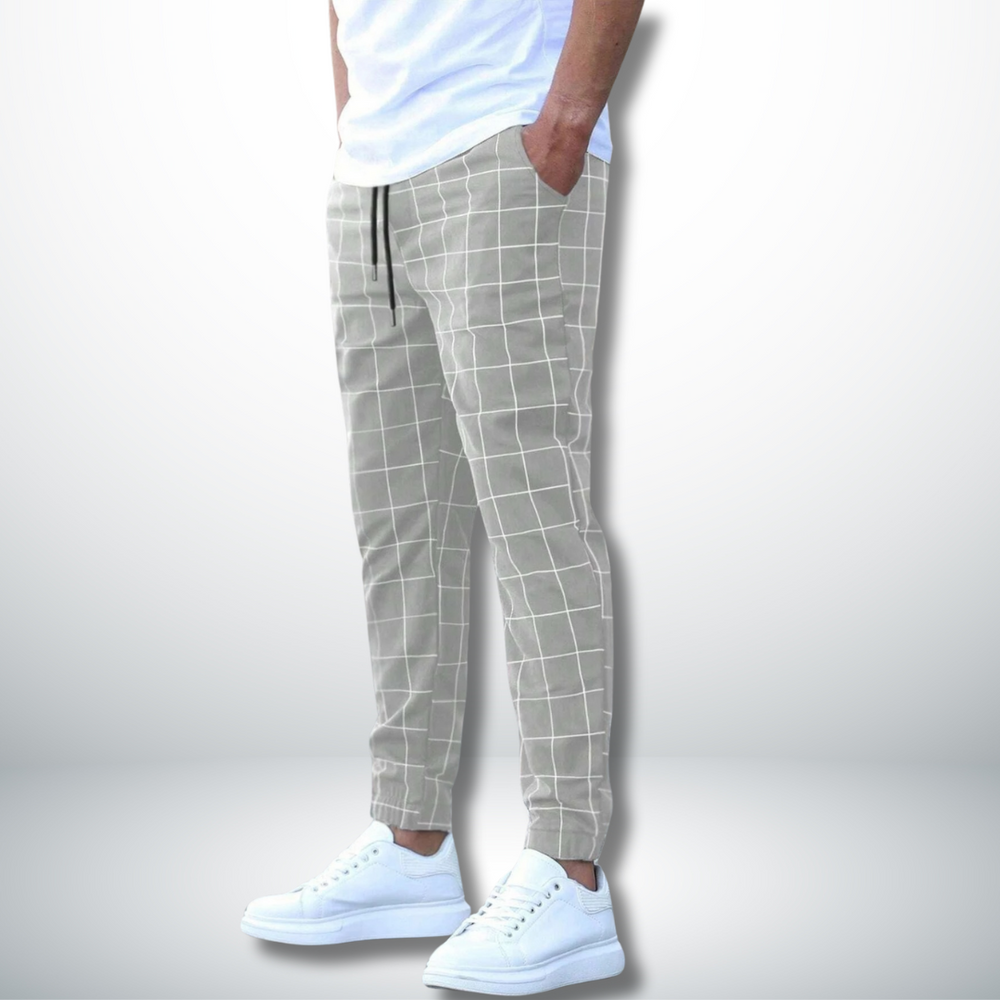 Dylan | Comfortable Checked Pattern Pants