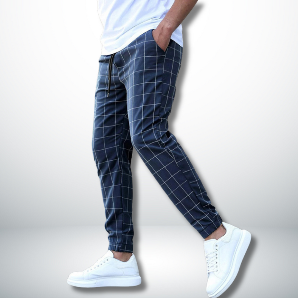 Dylan | Comfortable Checked Pattern Pants