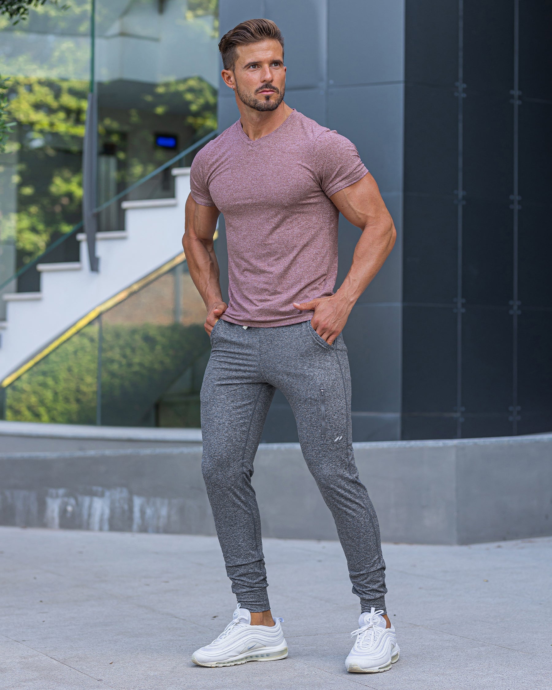 Clark Stretch V-neck t-shirt