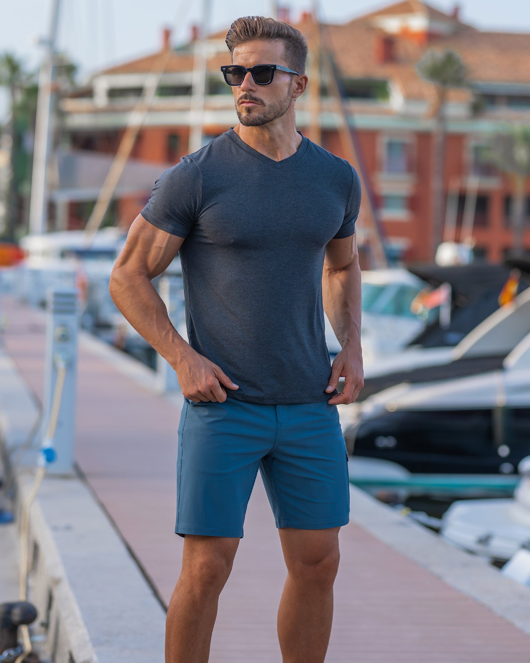 Clark Stretch V-neck t-shirt