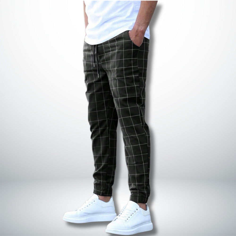 Dylan | Comfortable Checked Pattern Pants