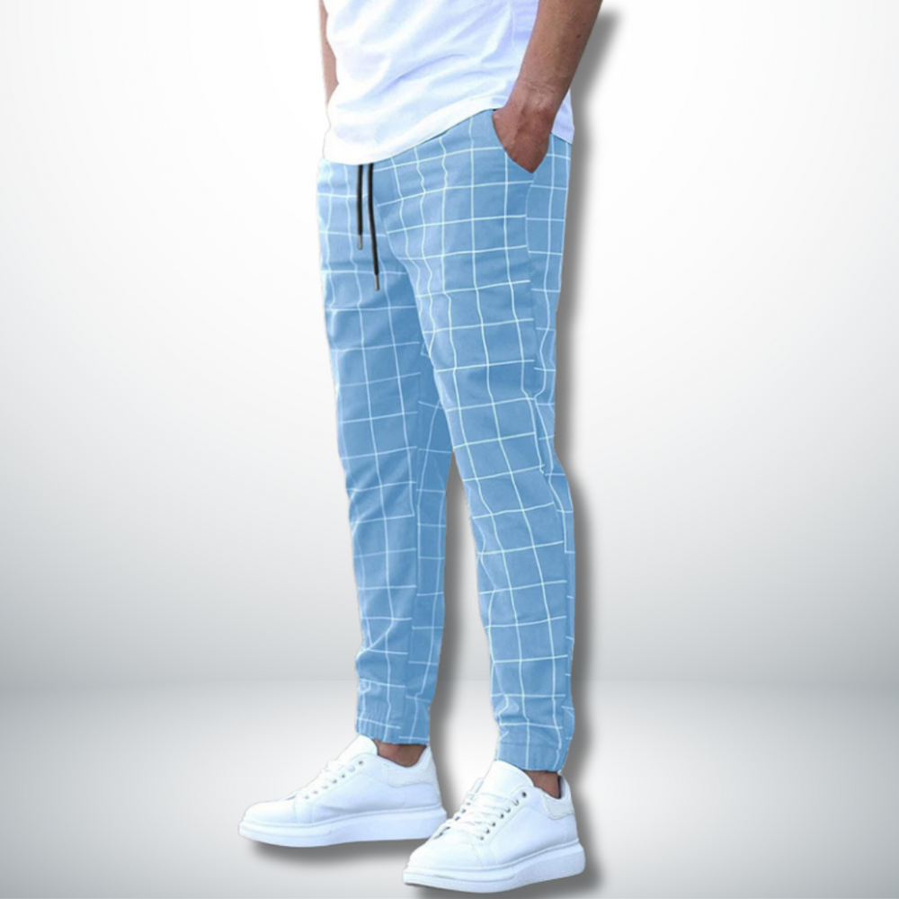 Dylan | Comfortable Checked Pattern Pants