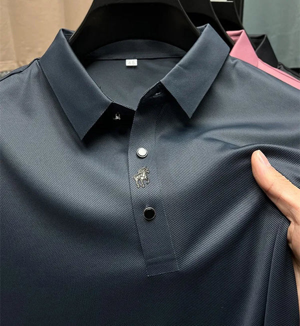 Vesper Classic: Wrinkle-Free Muscle Fit Polo Shirt