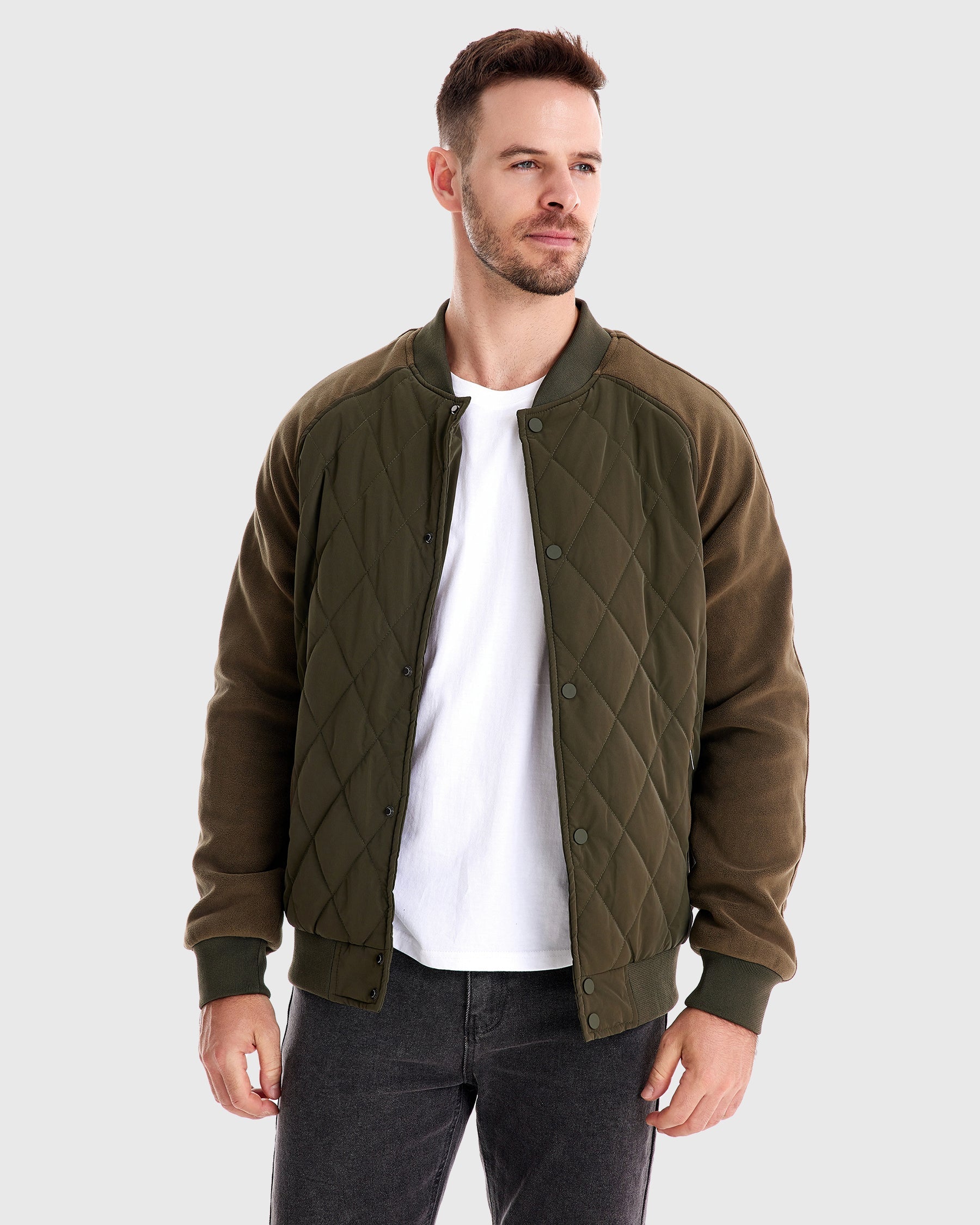 Tim diamond quilted Bomber Jacket