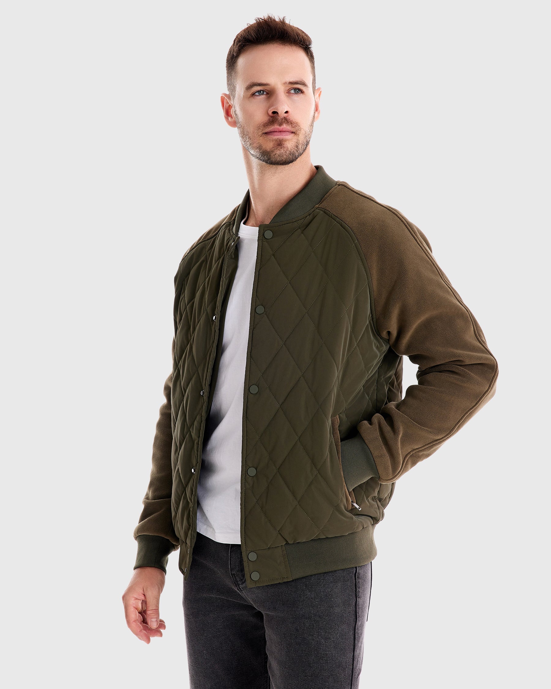 Tim diamond quilted Bomber Jacket
