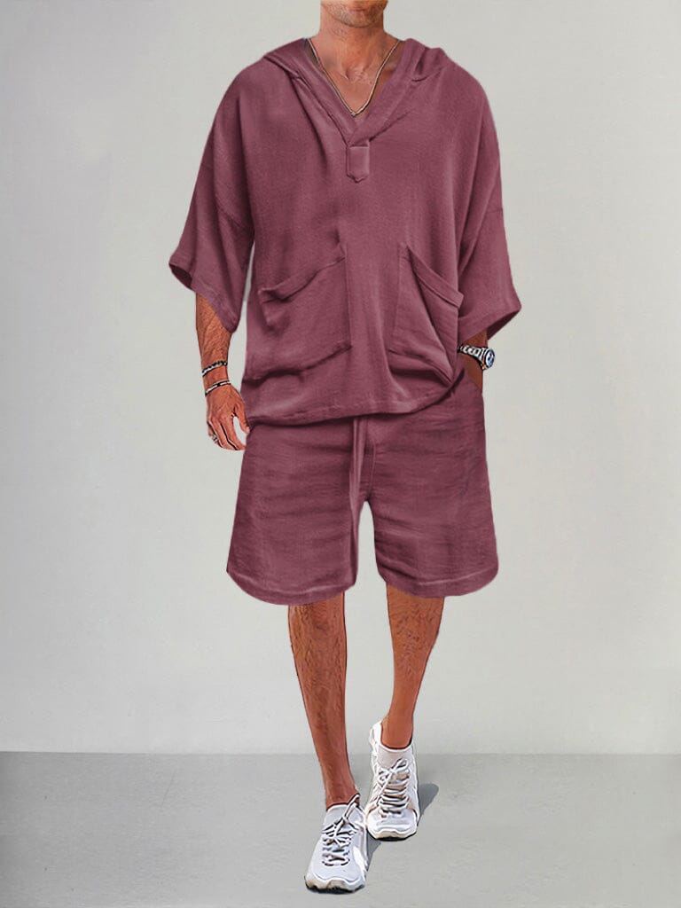 Swag™ | Casual Linen Pullover Hoodie Set
