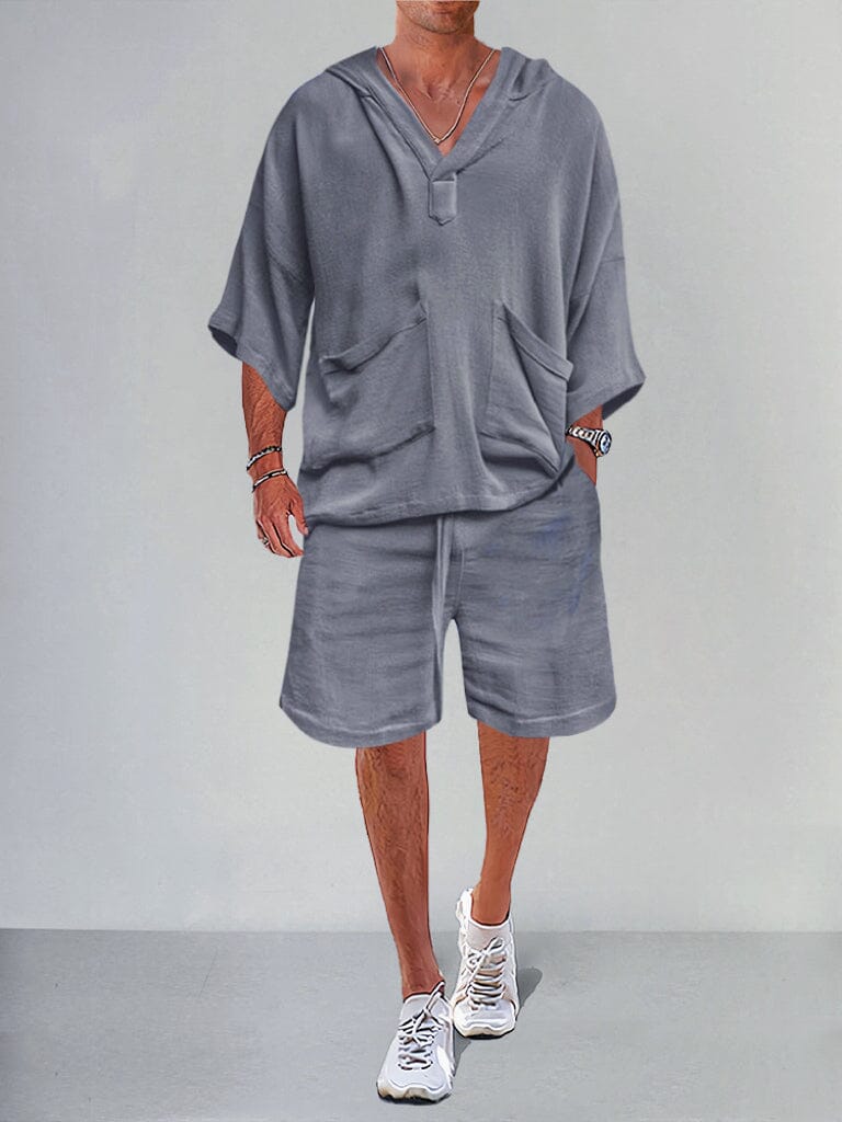 Swag™ | Casual Linen Pullover Hoodie Set