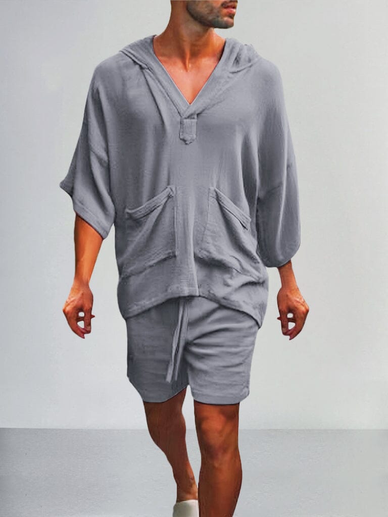 Swag™ | Casual Linen Pullover Hoodie Set