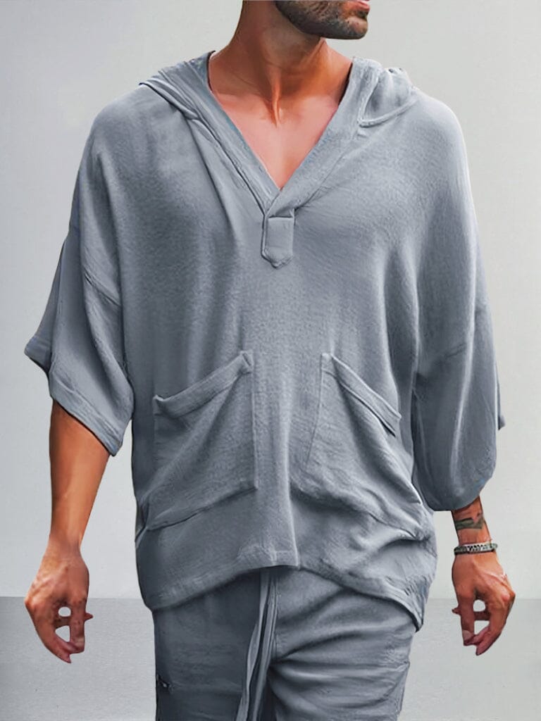 Swag™ | Casual Linen Pullover Hoodie Set