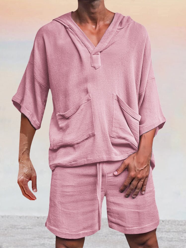 Swag™ | Casual Linen Pullover Hoodie Set
