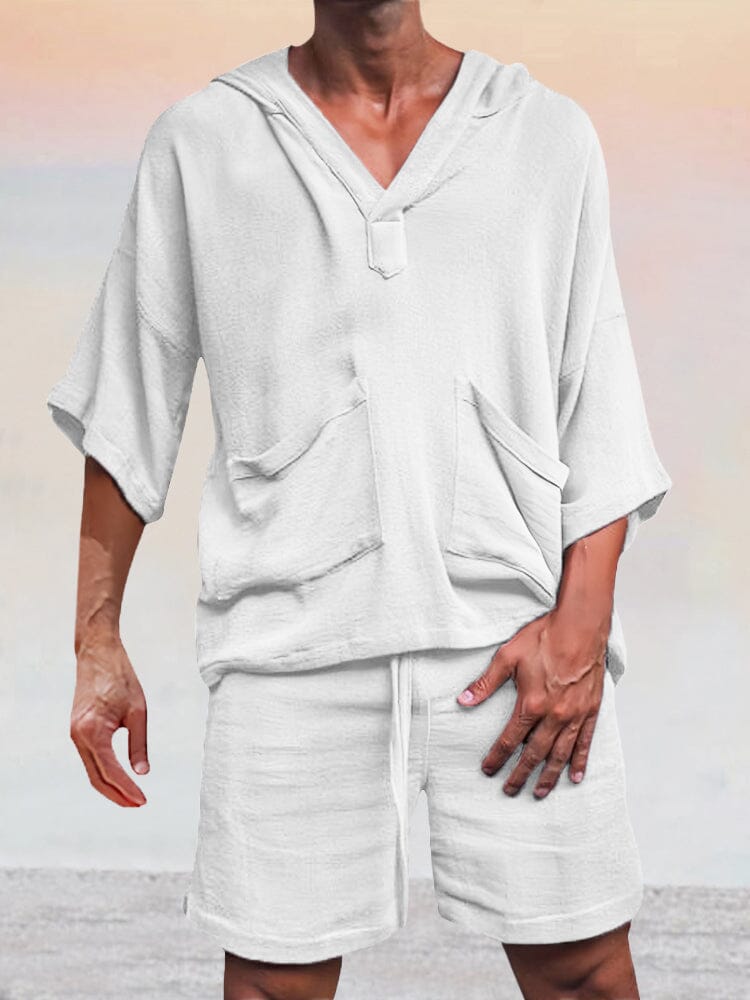 Swag™ | Casual Linen Pullover Hoodie Set
