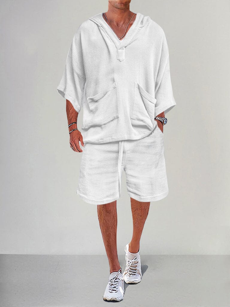 Swag™ | Casual Linen Pullover Hoodie Set