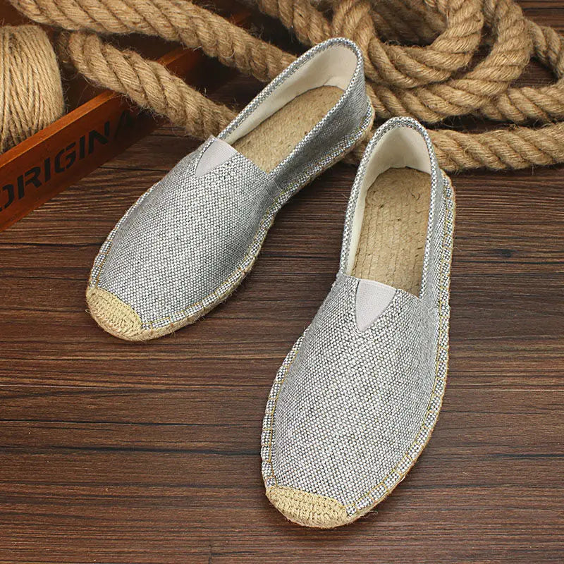Luvince |  Slip-On Hemp Flat Shoes