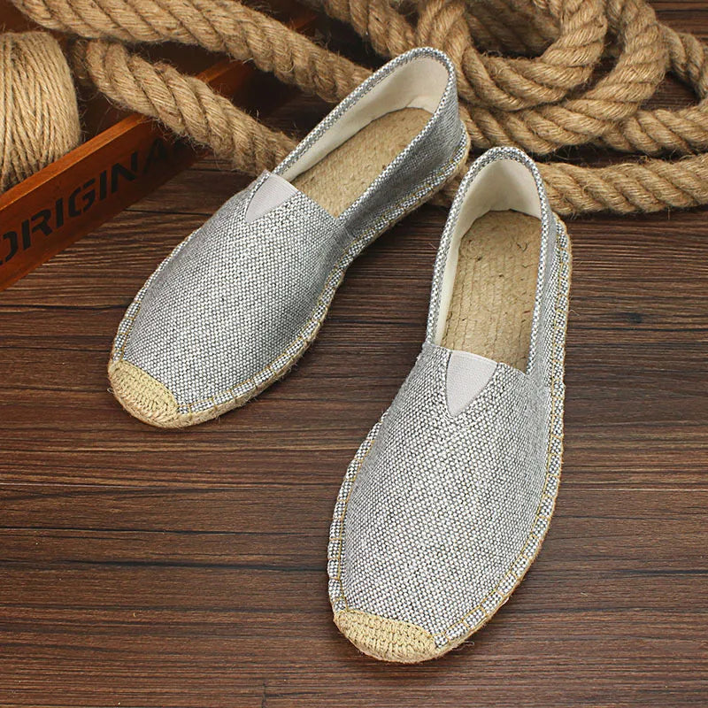 Luvince |  Slip-On Hemp Flat Shoes