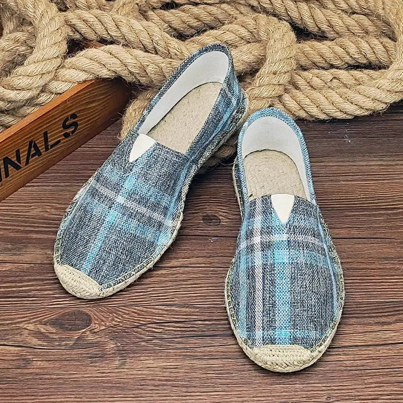 Luvince |  Slip-On Hemp Flat Shoes