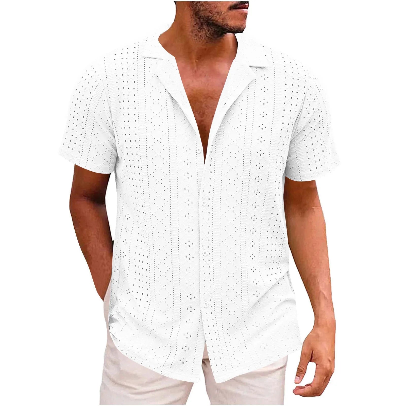 Vittore™ | Cut-Out Lace Shirt