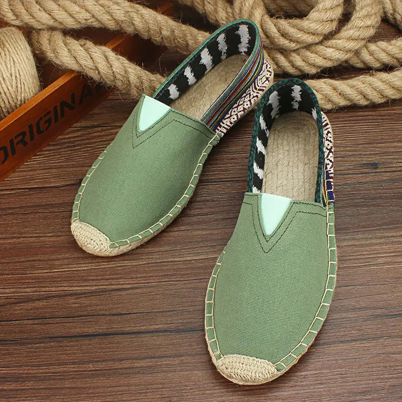 Luvince |  Slip-On Hemp Flat Shoes