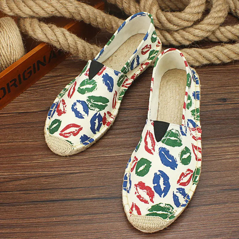 Luvince |  Slip-On Hemp Flat Shoes
