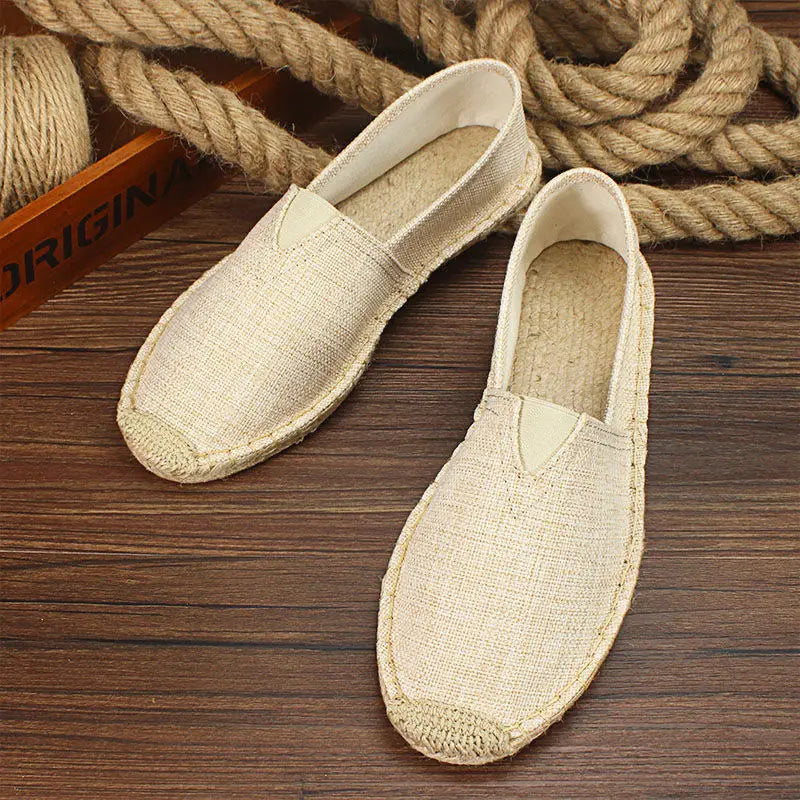Luvince |  Slip-On Hemp Flat Shoes