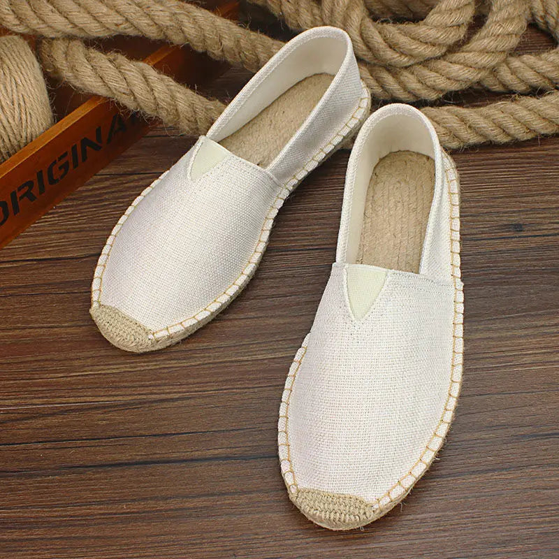 Luvince |  Slip-On Hemp Flat Shoes