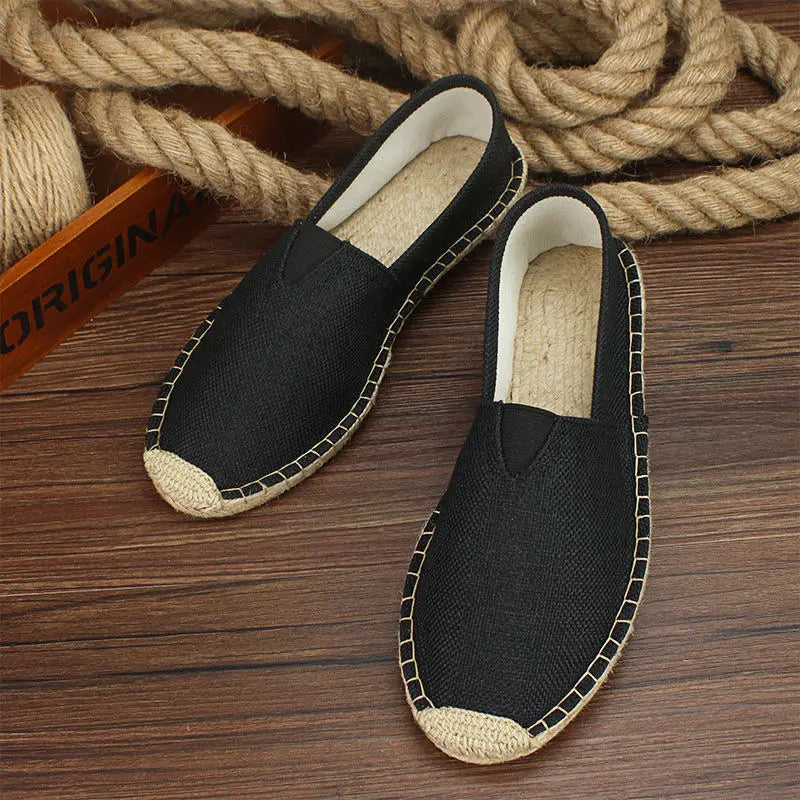 Luvince |  Slip-On Hemp Flat Shoes