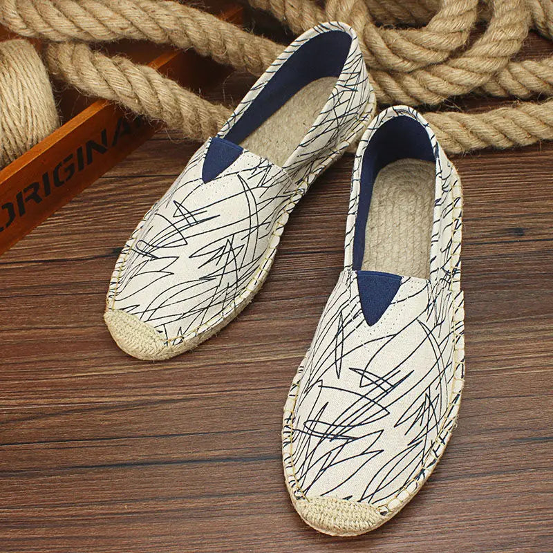Luvince |  Slip-On Hemp Flat Shoes
